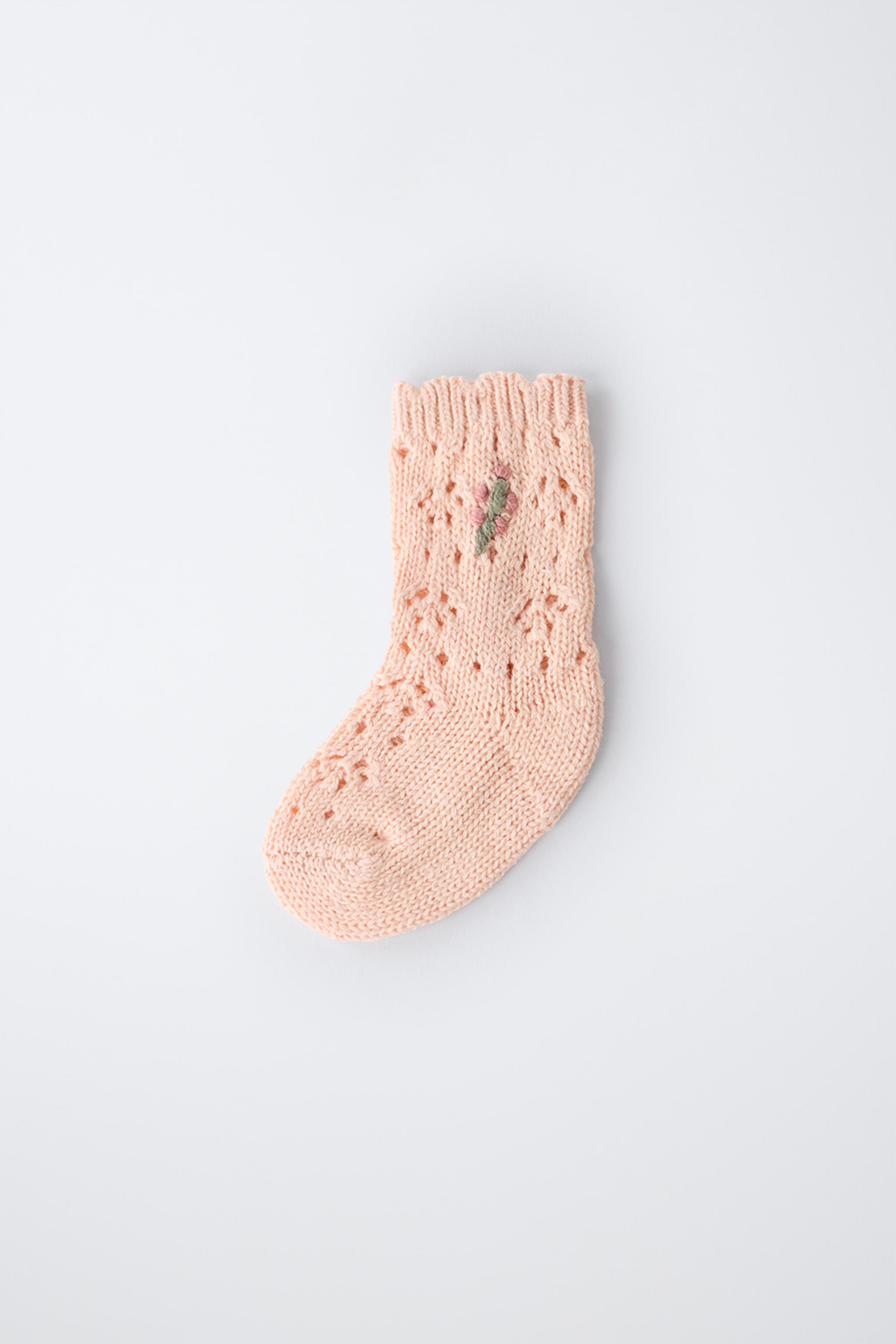 CHAUSSETTES AJOURÉES FLEURS BRODÉES
